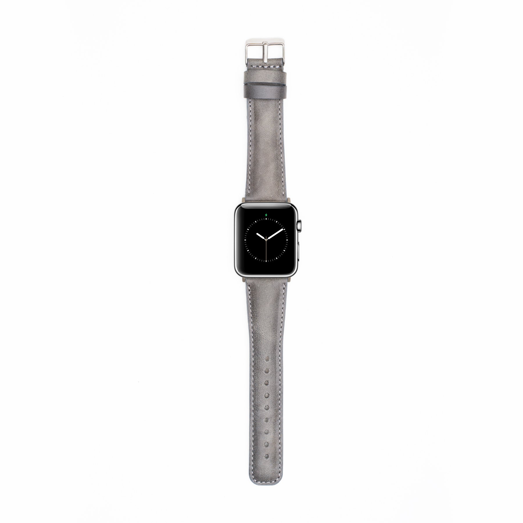 Leren Apple Watch Bandje - Rustiek Grijs - Oblac