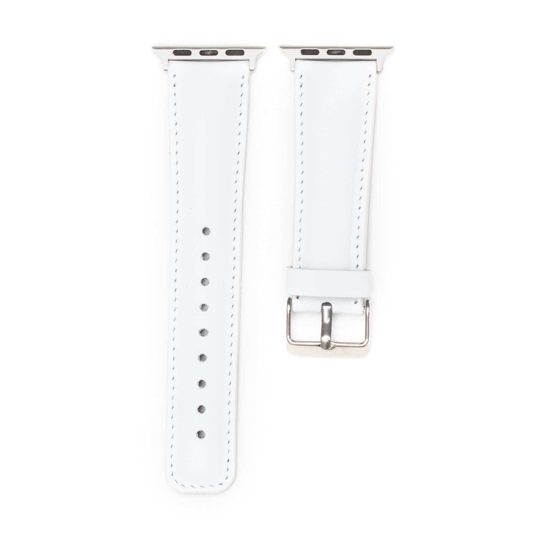 Leren Bandje Apple Watch - Sneeuw Wit - Oblac