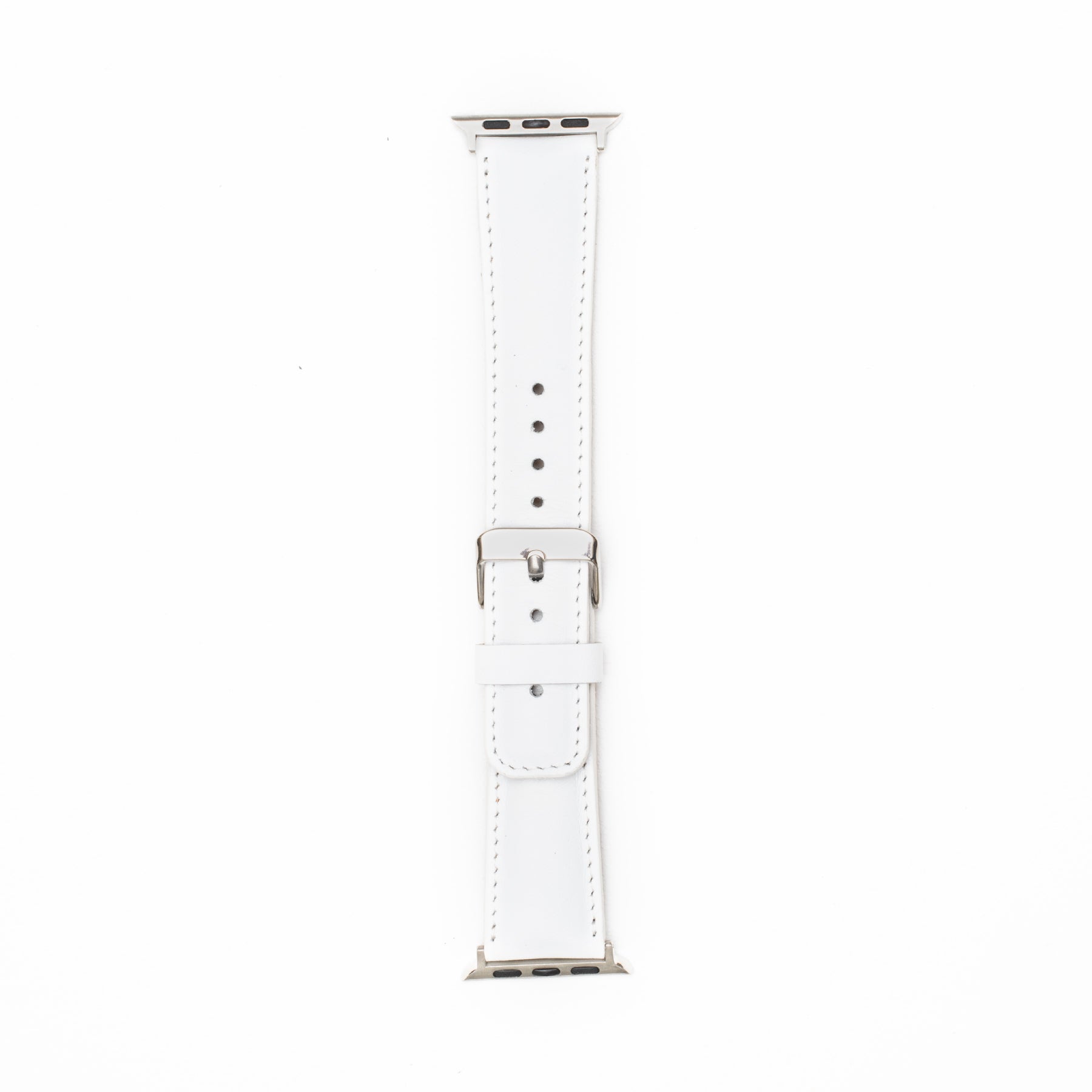 Leren Bandje Apple Watch - Sneeuw Wit - Oblac