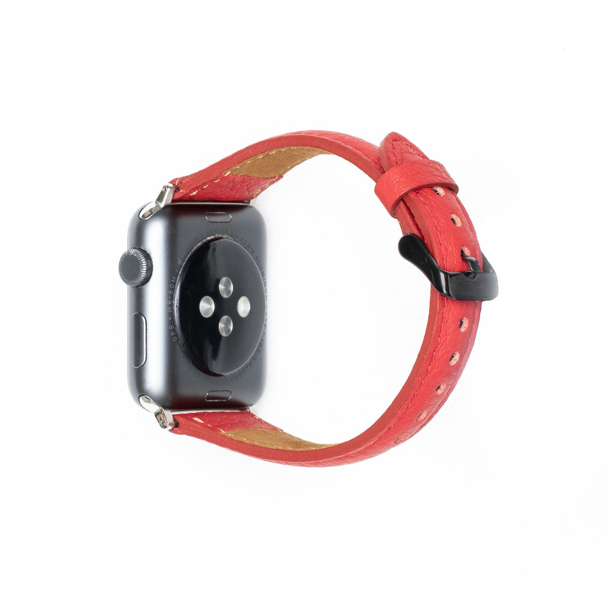 Leren Bandje Apple Watch S - Ferrari Rood - Oblac