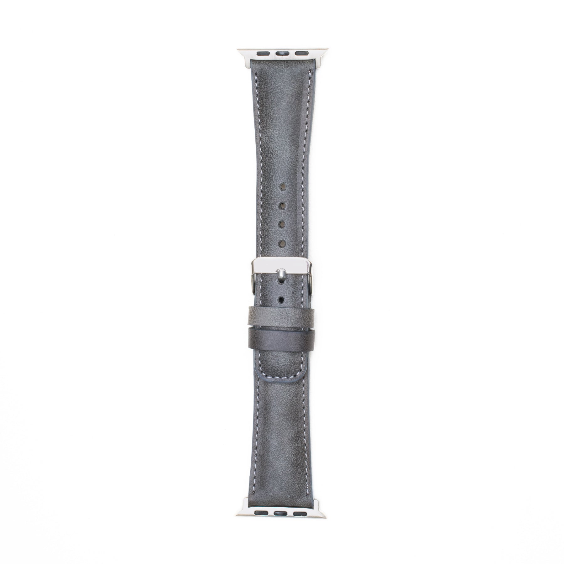 Leren Apple Watch Bandje - Rustiek Grijs - Oblac