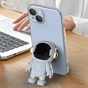 3D-astronauttelefoonhoesje met geïntegreerde houder voor een smartphone