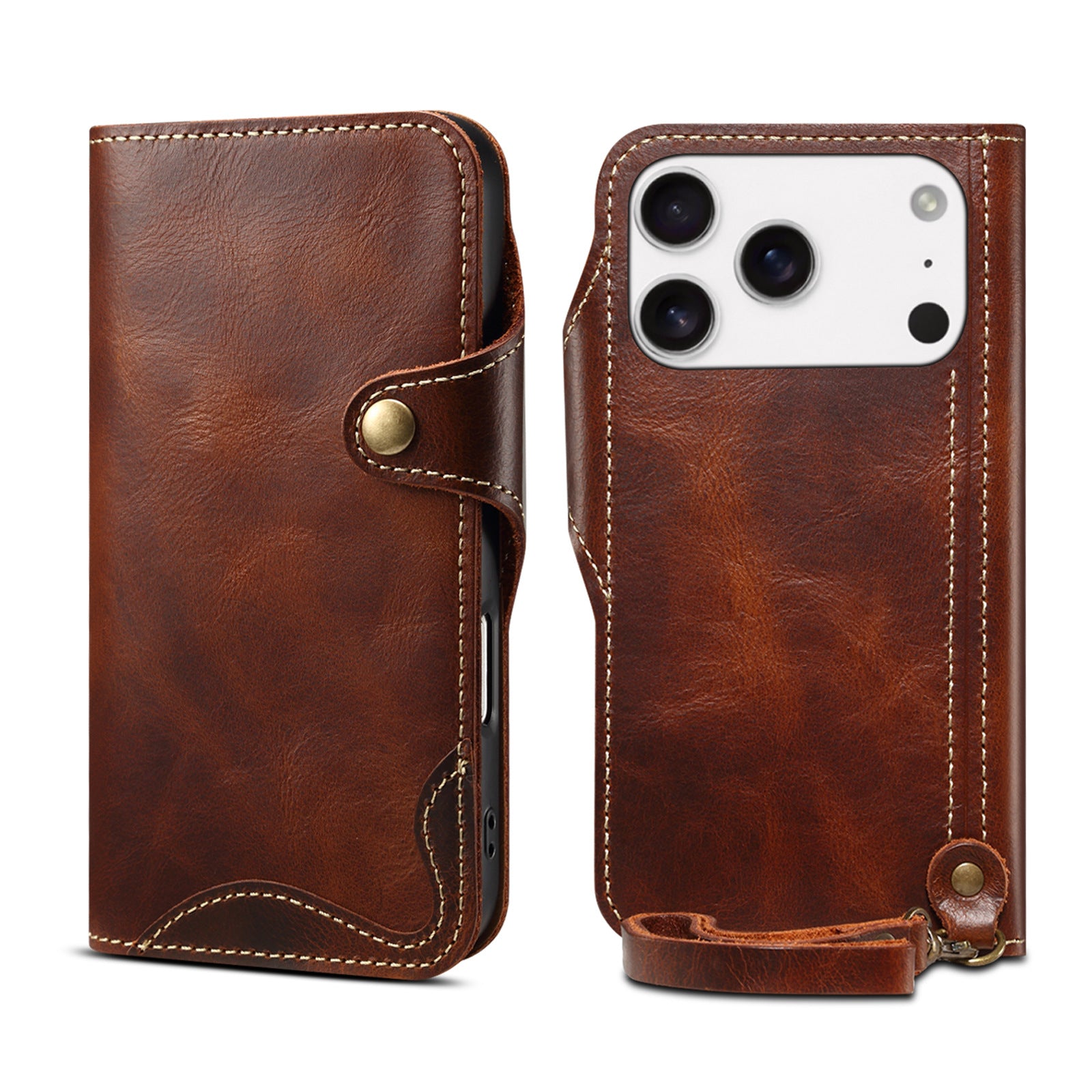 Leren Flipcase Voor iPhone Met Kaartsleuf