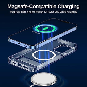Beschermend iPhone hoesje met praktische magnetische kickstand