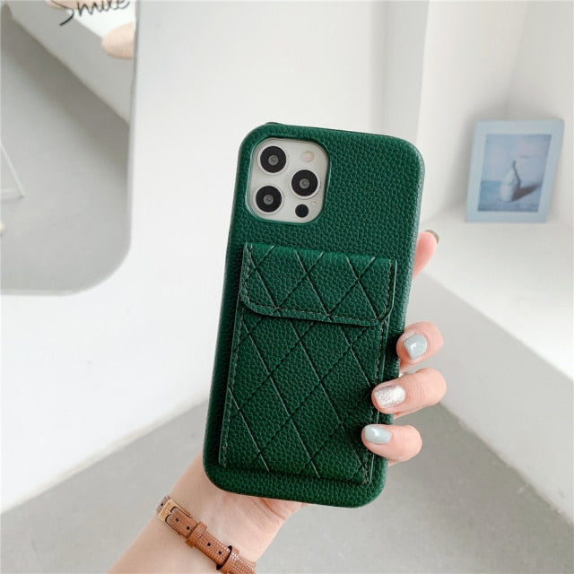 iPhone-hoesje met diamantpatroon, geschikt voor dagelijks gebruik