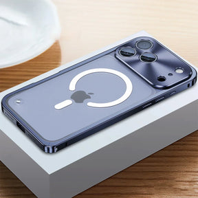 iPhone-Hoesje Met Metaalglans Frame en Matte Achterkant