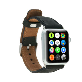 Apple Watch-bandje in klassieke stijl van echt leer