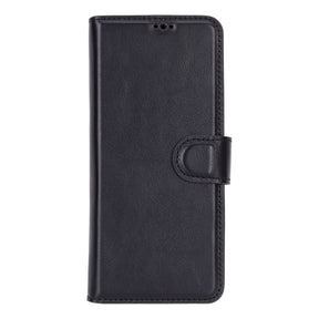 Niet-afneembare leren portemonneehoes voor de Samsung Galaxy Z Fold 5