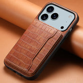 Vegan Leren iPhone Hoesje Met Kaartvak
