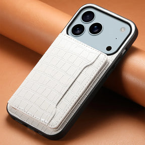 Vegan Leren iPhone Hoesje Met Kaartvak