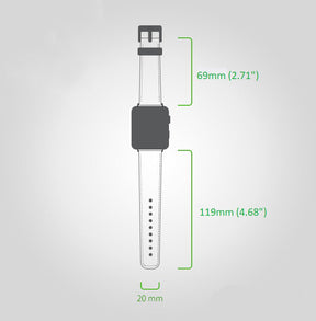 Apple Watch-bandje in klassieke stijl van echt leer