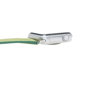 Klassieke, slanke Apple Watch-band van echt leer