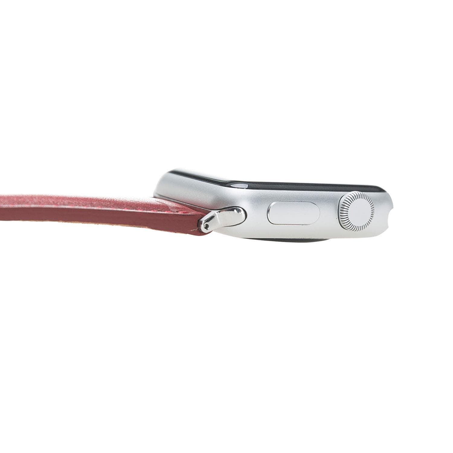 Klassieke, slanke Apple Watch-band van echt leer