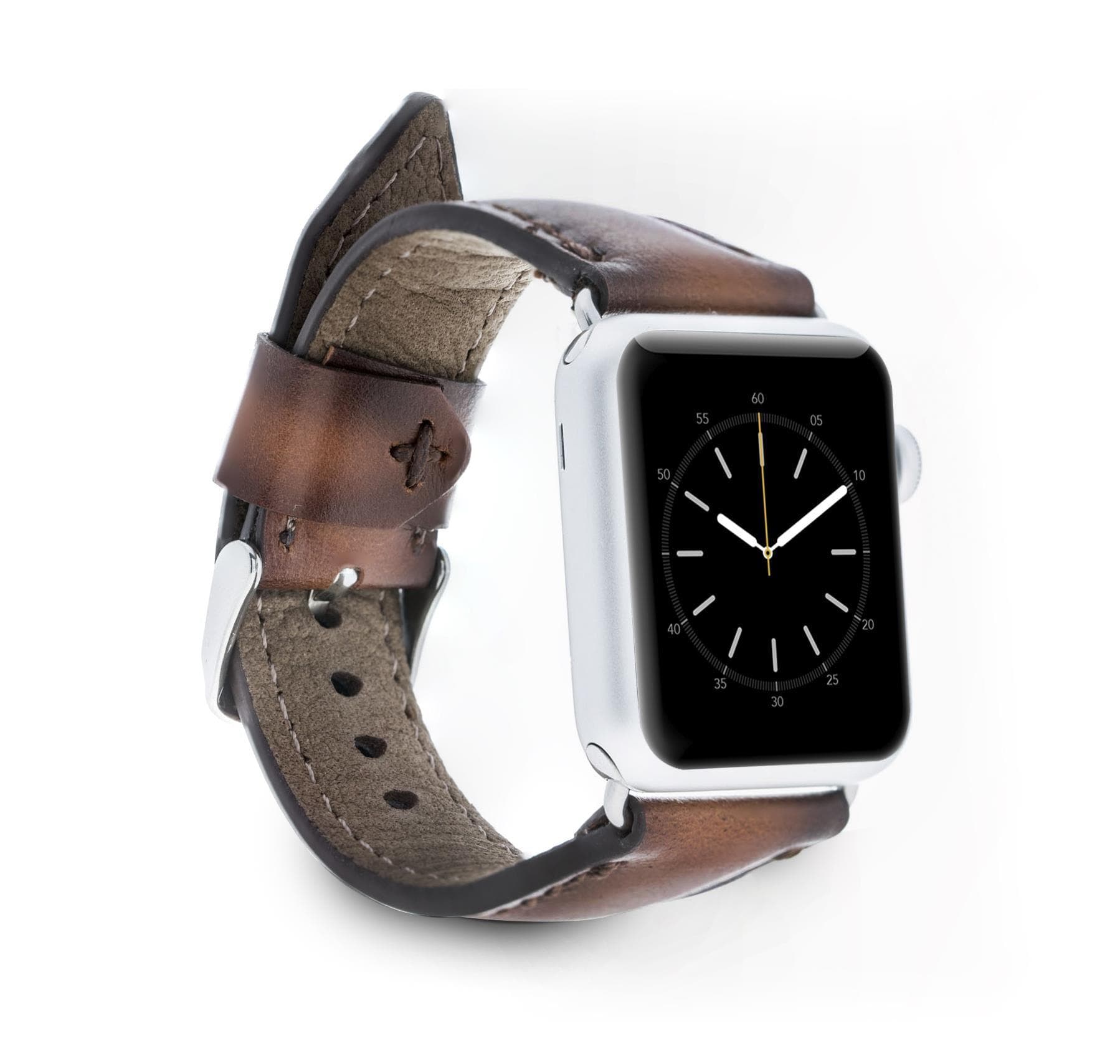Apple Watch-bandje in klassieke stijl van echt leer