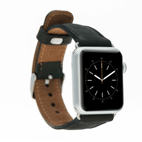 Apple Watch-bandje in klassieke stijl van echt leer