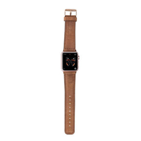 Apple Watch-bandje in klassieke stijl van echt leer
