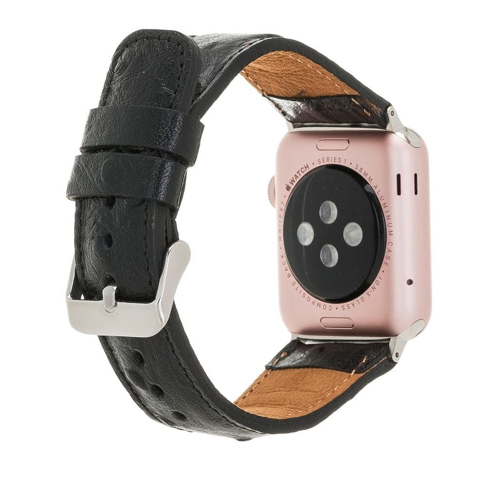 Apple Watch-bandje in klassieke stijl van echt leer
