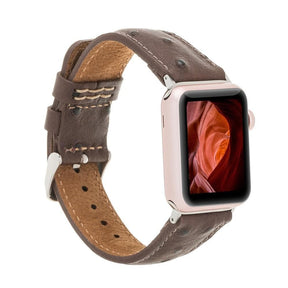 Apple Watch-bandje in klassieke stijl van echt leer