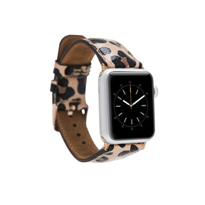 Apple Watch-bandje in klassieke stijl van echt leer