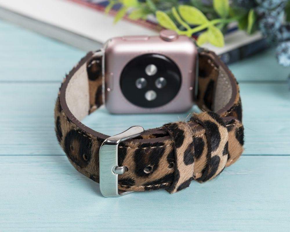Apple Watch-bandje in klassieke stijl van echt leer