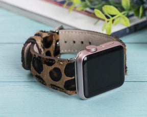 Apple Watch-bandje in klassieke stijl van echt leer