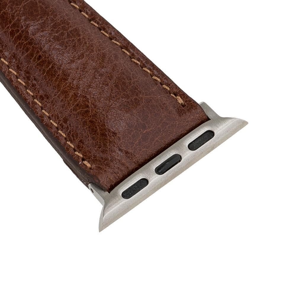 Apple Watch-bandje in klassieke stijl van echt leer