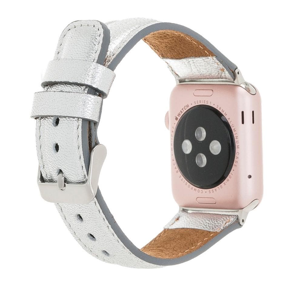 Apple Watch-bandje in klassieke stijl van echt leer