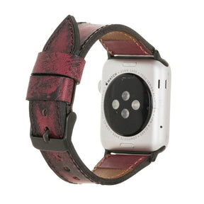 Apple Watch-bandje in klassieke stijl van echt leer