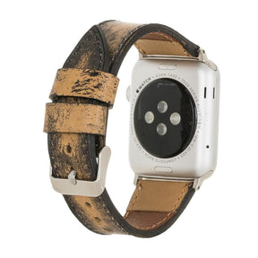 Apple Watch-bandje in klassieke stijl van echt leer
