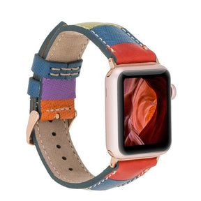Apple Watch-bandje in klassieke stijl van echt leer