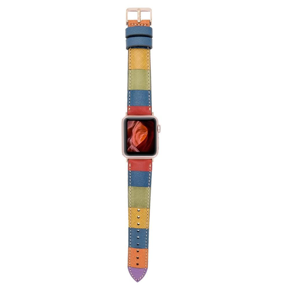 Apple Watch-bandje in klassieke stijl van echt leer