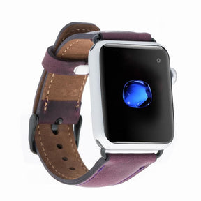 Apple Watch-bandje in klassieke stijl van echt leer