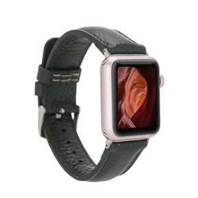 Apple Watch-bandje in klassieke stijl van echt leer