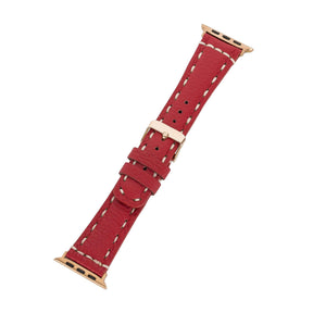 Apple Watch-bandje in klassieke stijl van echt leer