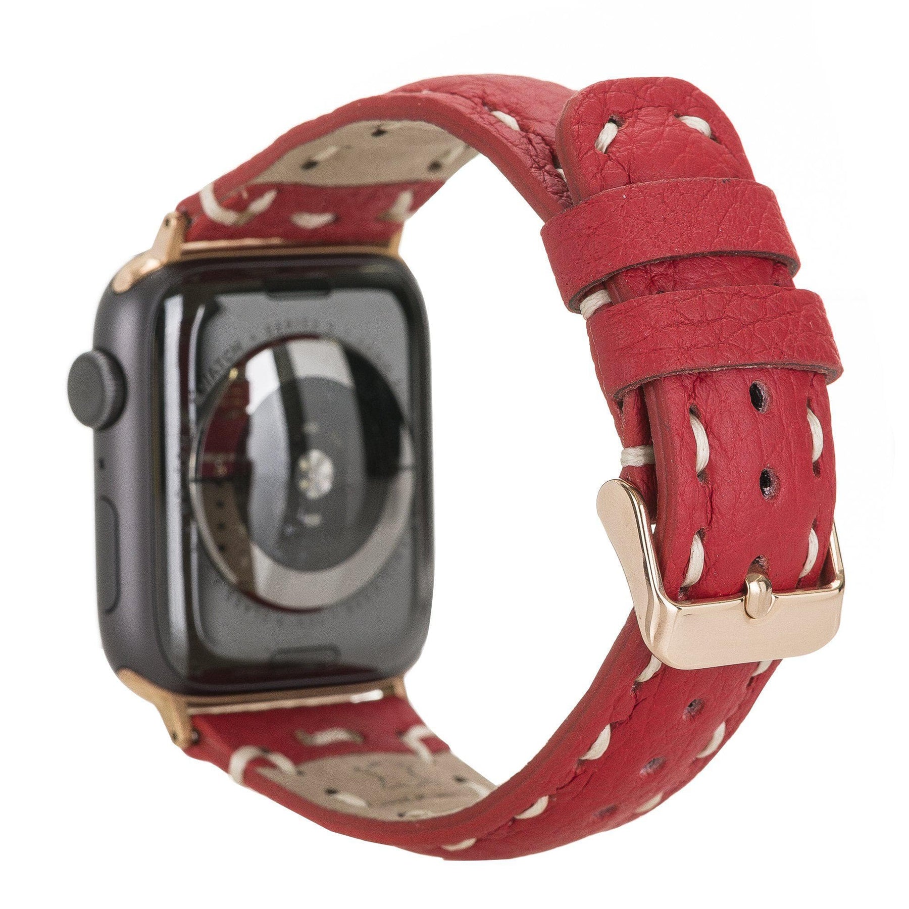 Apple Watch-bandje in klassieke stijl van echt leer