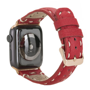 Apple Watch-bandje in klassieke stijl van echt leer