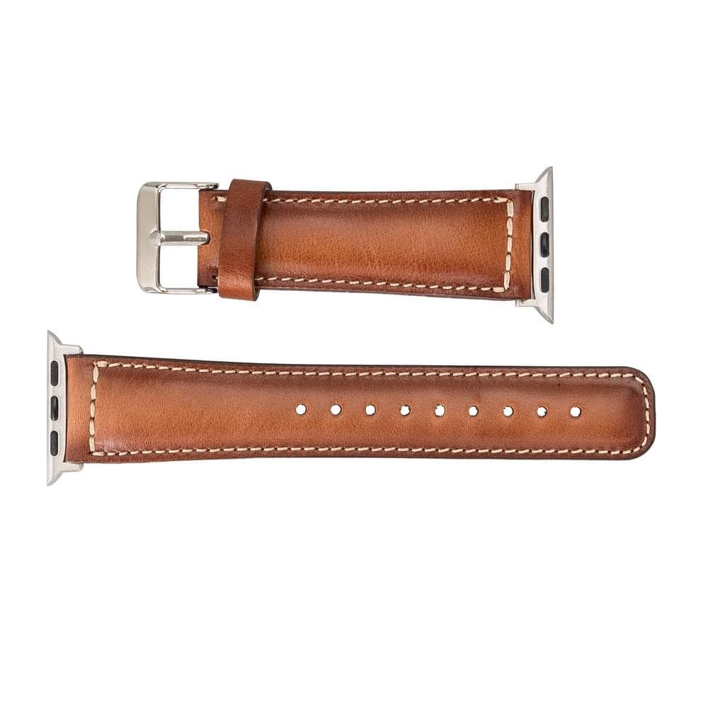 Apple Watch-bandje in klassieke stijl van echt leer