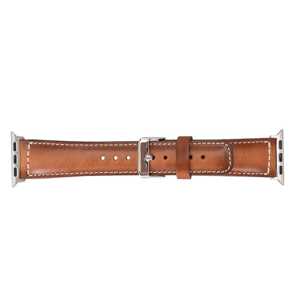 Apple Watch-bandje in klassieke stijl van echt leer