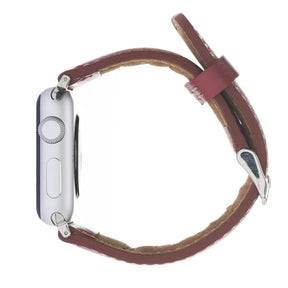 Apple Watch-bandje in klassieke stijl van echt leer