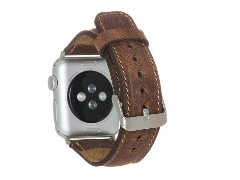 Apple Watch-bandje in klassieke stijl van echt leer