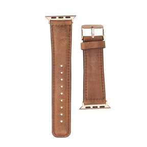 Apple Watch-bandje in klassieke stijl van echt leer