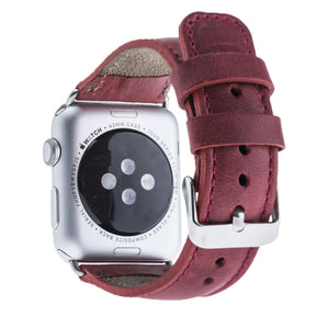 Apple Watch-bandje in klassieke stijl van echt leer