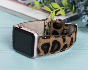 Apple Watch-bandje in klassieke stijl van echt leer