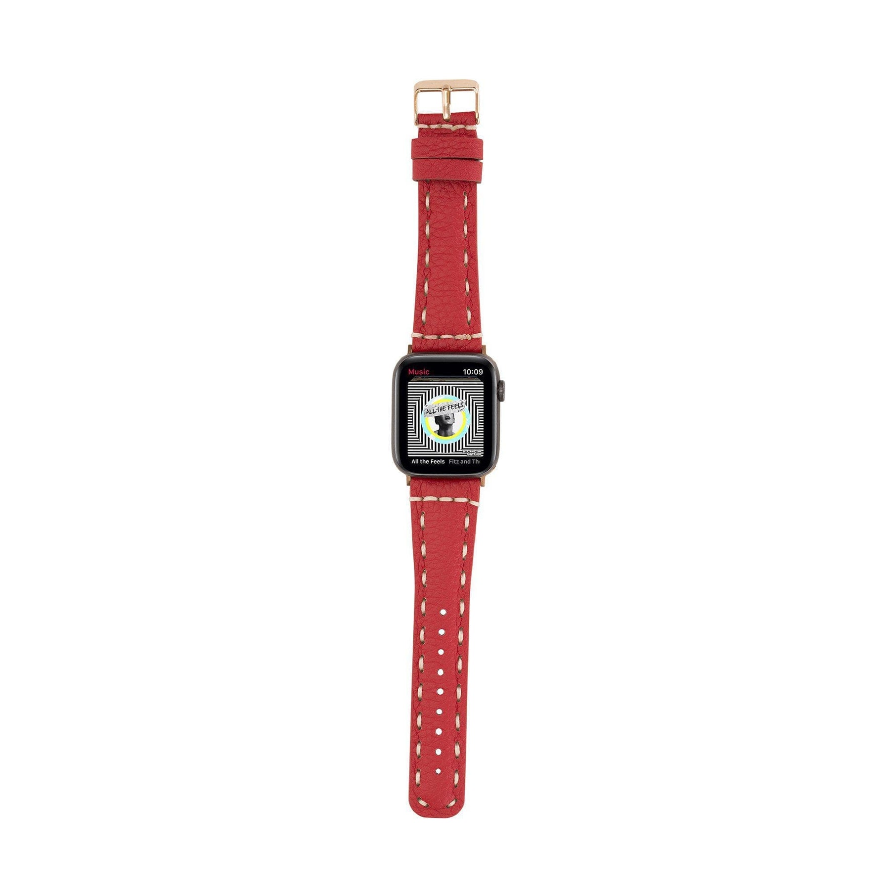 Apple Watch-bandje in klassieke stijl van echt leer