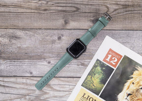 Apple Watch-bandje in klassieke stijl van echt leer