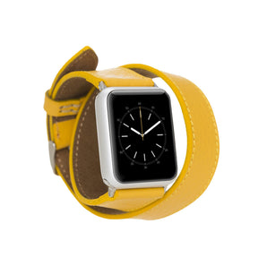 Apple Watch-bandje van echt leer in Double Tour-stijl - DT