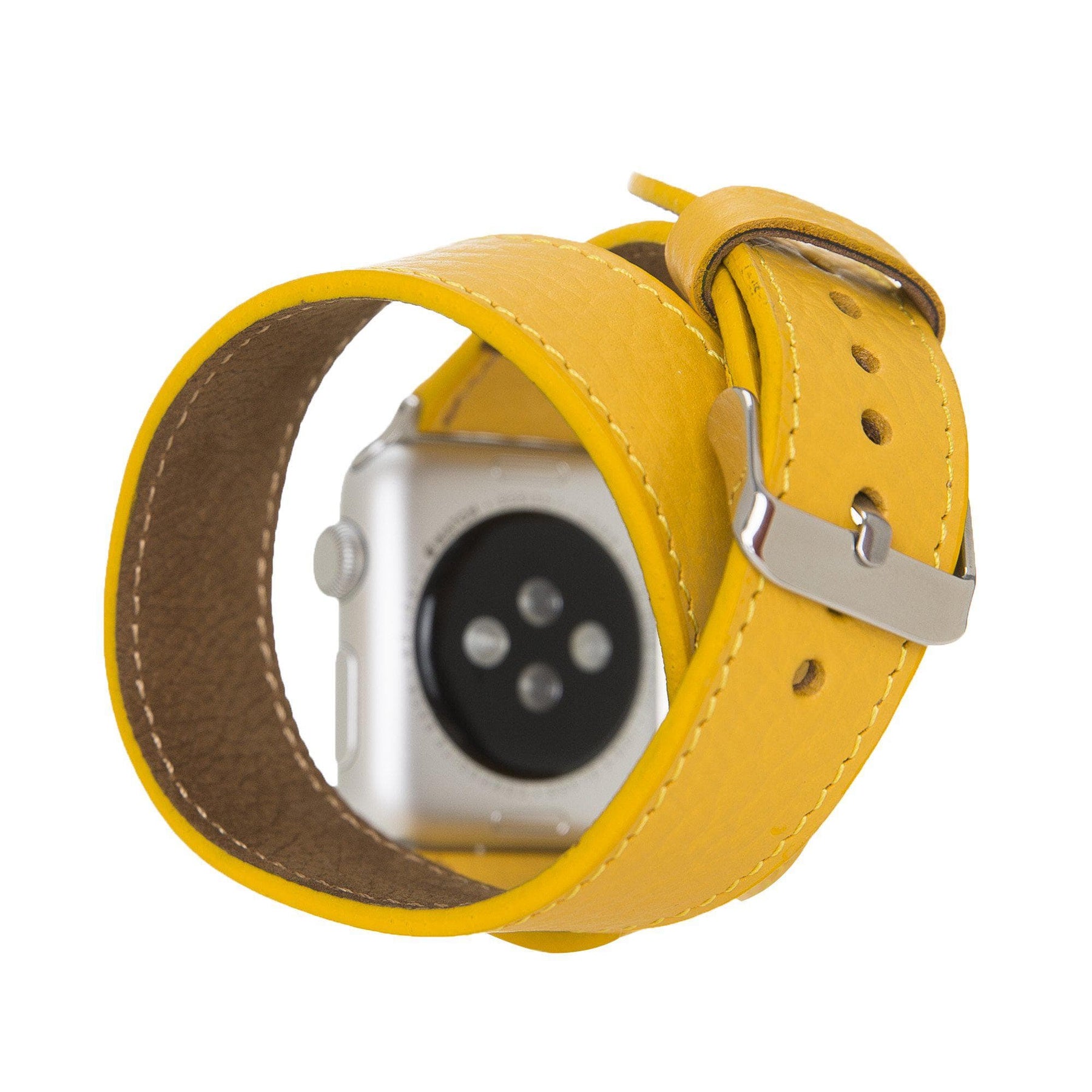 Apple Watch-bandje van echt leer in Double Tour-stijl - DT