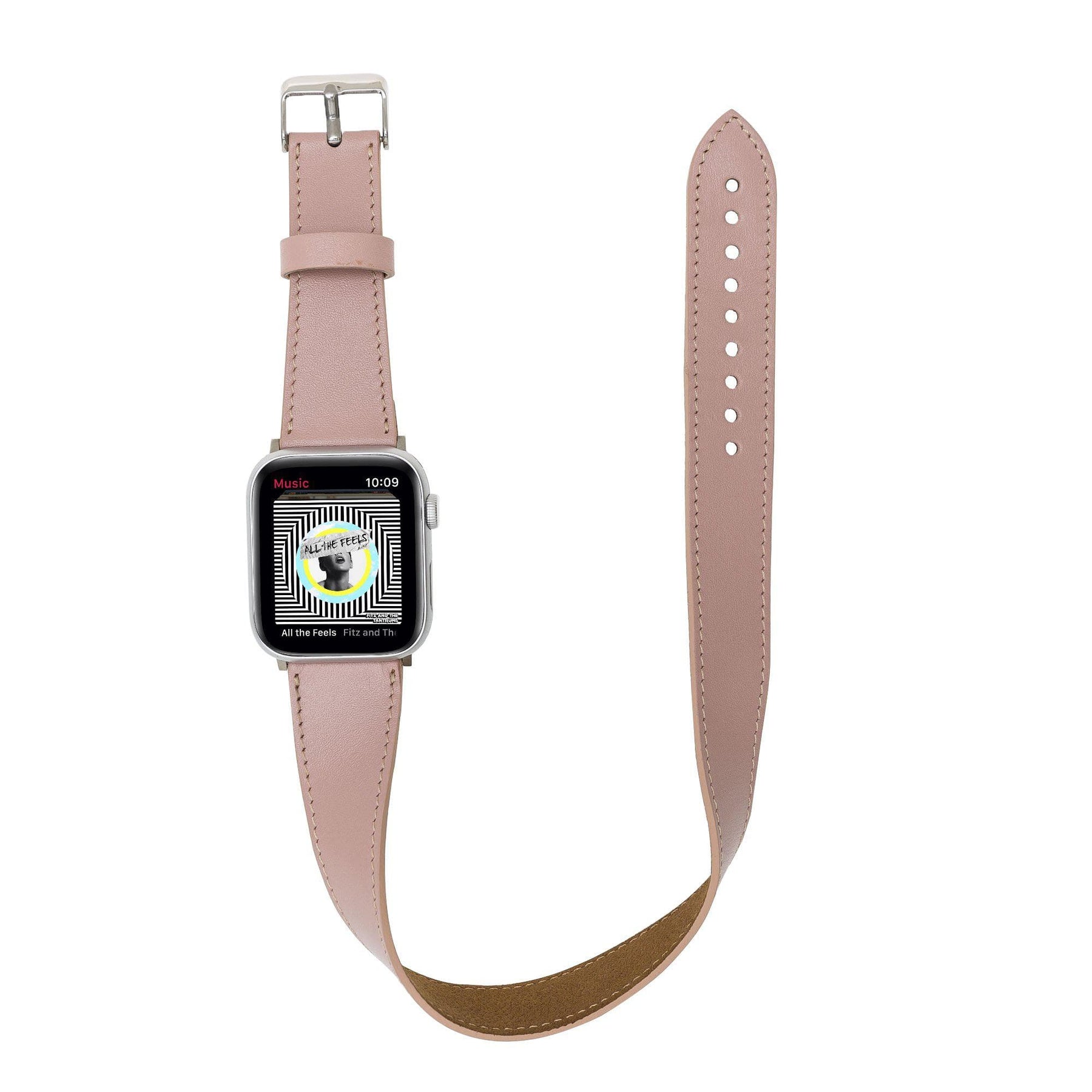 Apple Watch-bandje van echt leer in Double Tour-stijl - DT