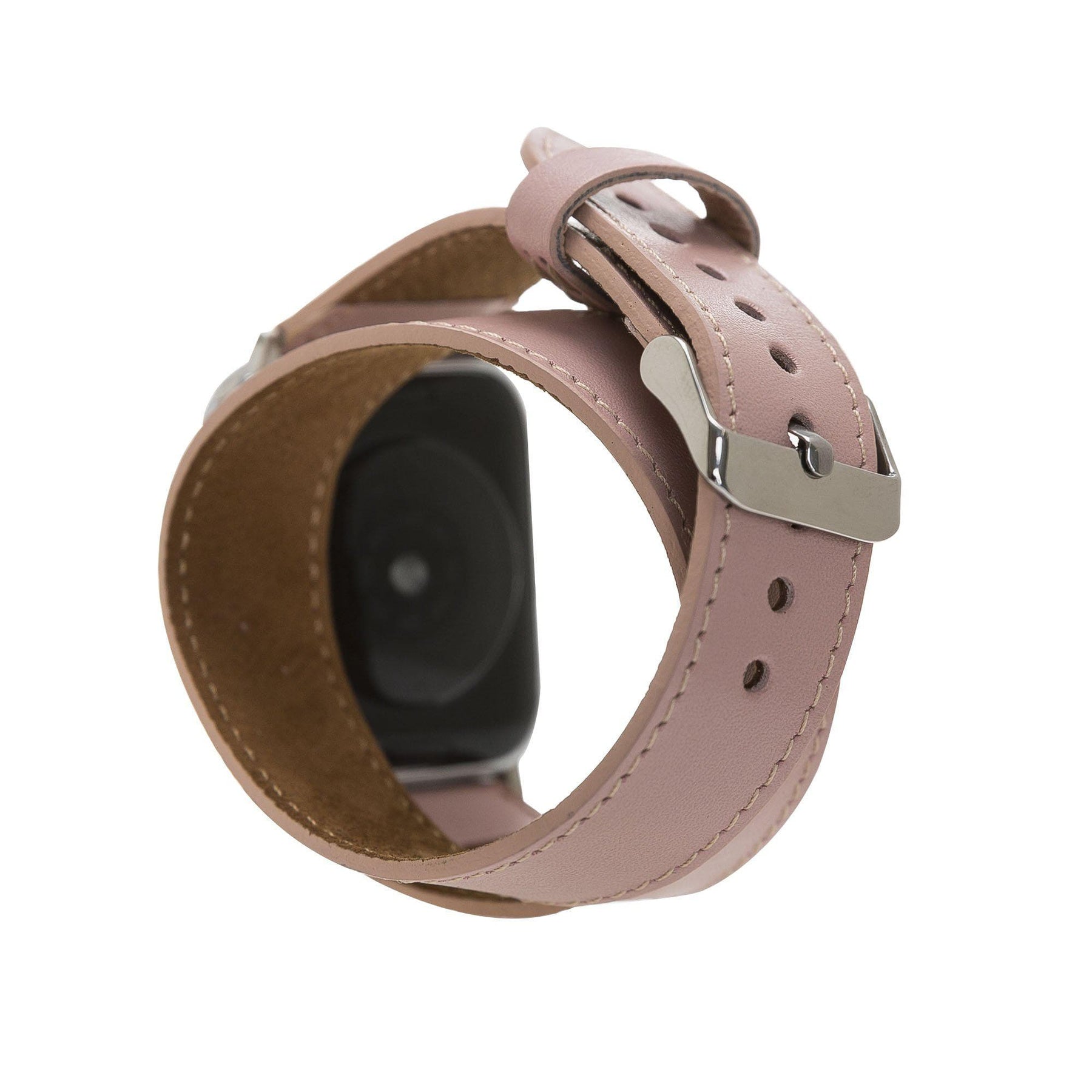 Apple Watch-bandje van echt leer in Double Tour-stijl - DT