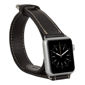 Apple Watch-bandje van echt leer in Double Tour-stijl - DT